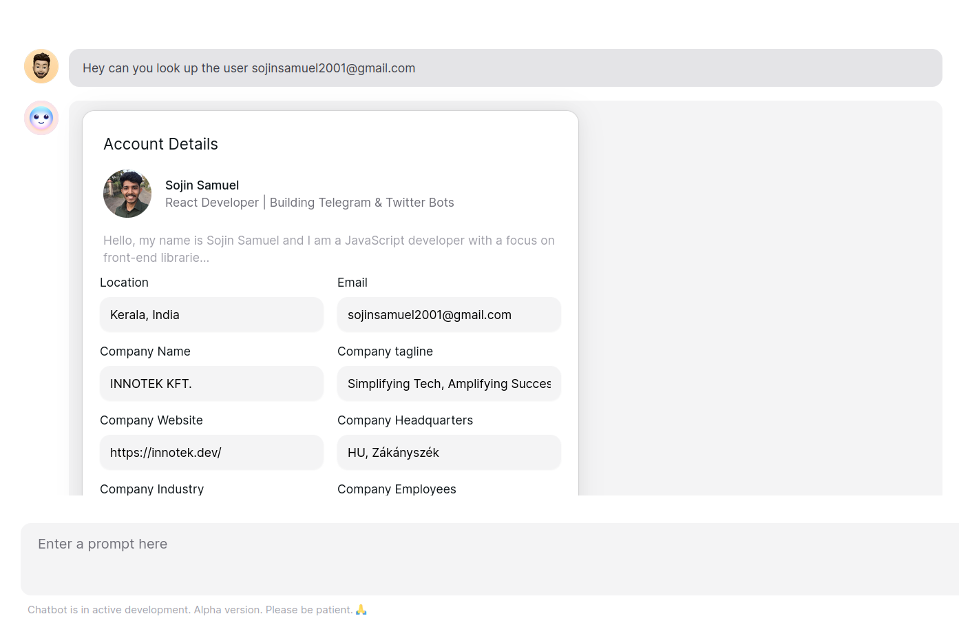 Chatbot illustration for Reverse Contact